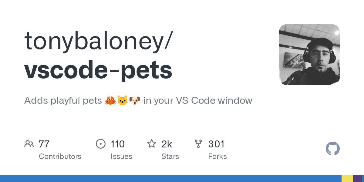 VSCode-Pets is a VS Code extension for displaying a pixel virtual pet ...